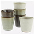 MADAM STOLTZ Stoneware cups - 6 pcs