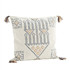 MADAM STOLTZ Handwoven cushion cover - Off white, blue, Camel