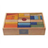 WOODEN STORY - Regenboog houten blok dienblad - 63 PCS
