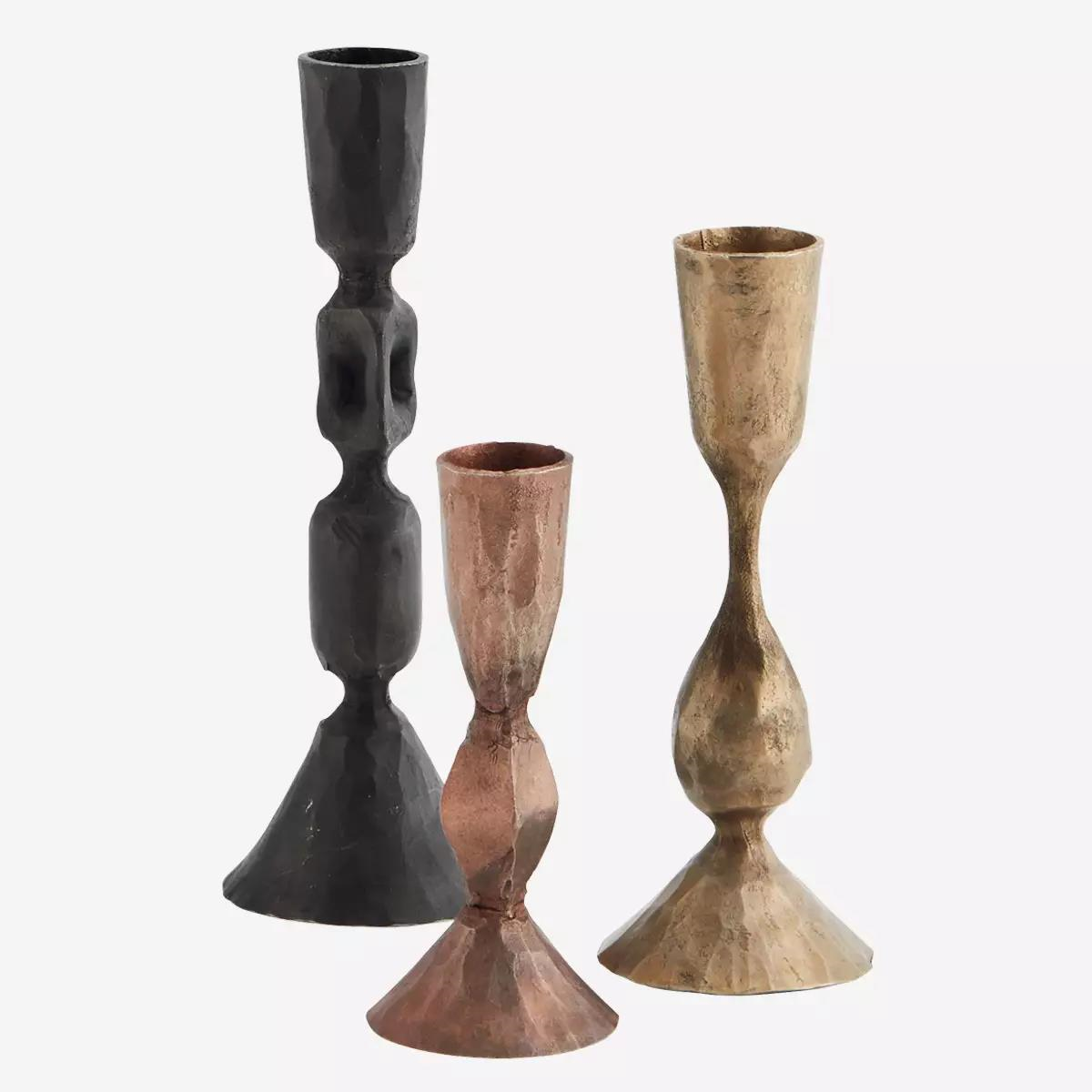 MADAM STOLTZ Hand forged candle holders