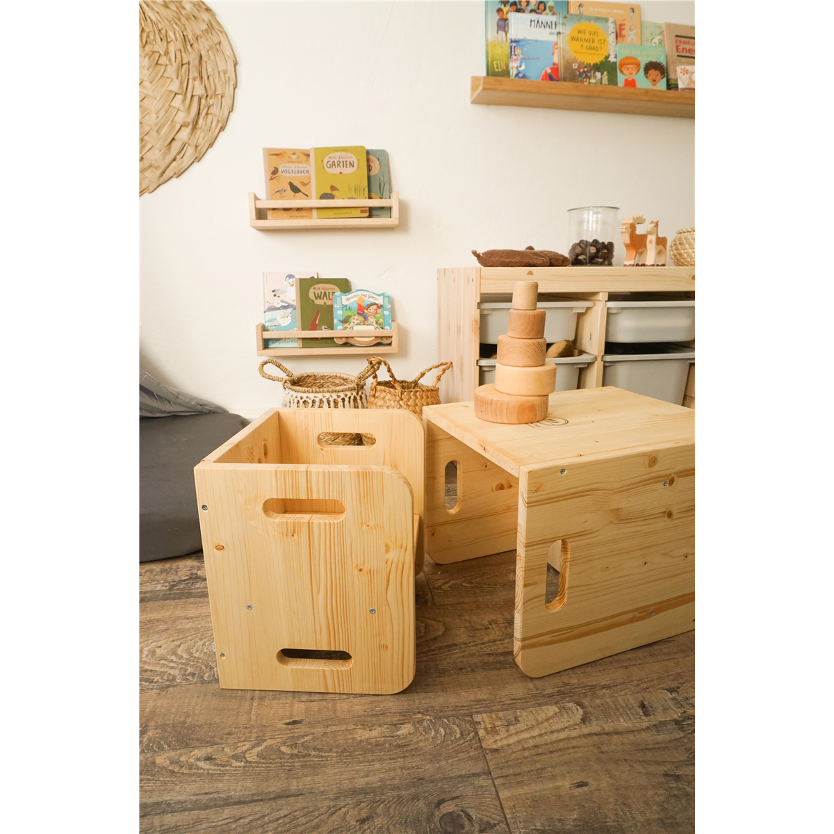 MANINE Montessori Set de chaises cubiques