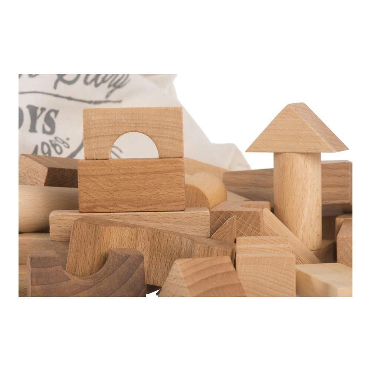 Natural top wooden blocks